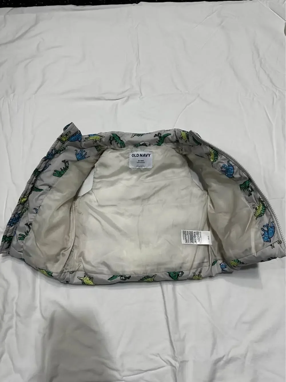 Boys Dinosaur puffer vest 12-18 months
